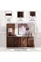Regala Sideboard With 4 Door Marble - White Brown - 5