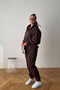Hooded Basic 3 Thread Zippered Oversize Tracksuit Set - 2