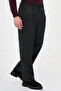 Straight Baggy Fit Double Pleated Jogger Men's Trousers Anthracite - 38380.26K - 5