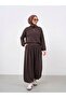 Arka Roba Detail Shalwar Suit - Brown - 2