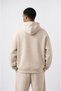 Men's Basic Oversize Hoodie Beige - 3