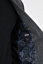 Plaid Slim Fit Mono Collar Wool Blend Men's Jacket Black - 41508.26K - 7