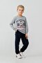 Boy's Double Suit Us2632-4 Grey Melange 5-6