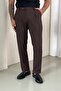 Regular Classic Trousers with Closed Hem in Brown - 2