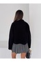 Women's Cashmere Jacket Double-Breasted Collar Short Length Button Detailed Stylish Jacket - 7