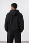 Men's Basic Oversize Hoodie Black - 3