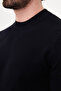 Plain Slim Fit High Crew Neck Cotton Men's Knitwear Sweater Navy Blue - 11600.26K - 2