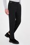 Textured Slim Fit Italian Style Belted Wool Men's Trousers Black - 38329.25K - 6