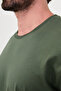 Plain Regular Fit Crew Neck 100% Cotton Long Sleeve Men's T-Shirt Khaki - 36902.26K - 2