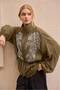 Beaded Lace Lined Zipper Jacket Per9773