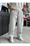 Light Gray Panda Fabric Stitched Baggy Tracksuit Res-4004 - 2