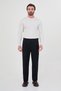 Straight Baggy Fit Double Pleated Men's Trousers Navy Blue - 38385.26K - 5