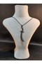 Black Color Steel Zulfiqar and Black Color Metal Chain Necklace