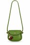 Women's Green Cherry Charm Mini Shoulder and Crossbody Bag with Gift