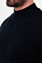 Knitted Patterned Slim Fit Half Turtleneck Cashmere Men's Knitwear Sweater Navy Blue - 11611.26K - 3