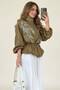 Beaded Lace Lined Zipper Jacket Per9773 - 3