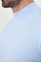 Plain Patterned Slim Fit Half Turtleneck Cashmere Men's Knitwear Sweater Blue - 11612.26K - 2