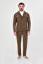Plain Slim Fit Shirt Collar Buttoned Pocket Wool Blend Men's Coat Mink - 39699.26K - 3