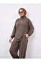Arka Roba Detail Shalwar Suit - Light Brown - 2
