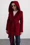 Torba Pocketed Hooded Short Coat Fes 3185 - 3
