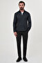 Checkered Slim Fit Classic Collar Lumberjack Long Sleeve Men's Shirt Black - 27156.26K - 4