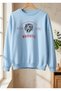 Women's Men's Unisex Majestic Printed Crew Neck Oversized Sweatshirt