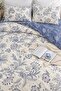 Easy-Iron Duvet Cover Set Double Size Liora Blue - 3
