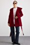 Torba Pocketed Hooded Short Coat Fes 3185 - 2