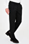 Straight Baggy Fit Pleated Men's Trousers Black - 38386.26K - 4