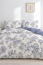 Easy-Iron Duvet Cover Set Double Size Liora Blue - 2