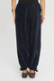 Women's Velvet Shalwar Trousers with Elastic Waist and Tieable Cuffs - 2