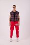 Men's Red Michigan Jogger Pants