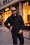 Slim Fit Padded Suede Coat - 2