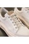 3870 White Genuine Leather Sneaker - 2