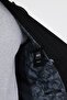 Striped Slim Fit Wide Collar Double Breasted Italian Style Double Leg Trousers Men's Suit Black - 45486.26K - 2