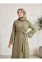 Belt Detail Dress-Light Khaki - 2