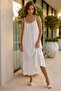 Italian White Strapless Collar Strap Lined Skirt Ruffled Embroidered Casual Woven 125 60 - 3