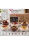 Timeless 6 Pcs Glass Dessert Pudding or Breakfast Presentation Bowl 210 Volume 9 cm Mouth 6 cm Length