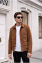 Basic Stylish Filled Suede Coat