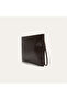 Women's Brown Knitted Look Portfolio Handbag - 2