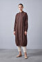 Zippered Long Snap Detailed Comfortable Cut Cap Brown 15290 - 4