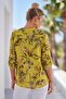 Italian Mustard Court Collar Long Sleeve Patterned Sequin Pocket Casual Viscose Woven Blouse 75 60 - 8