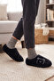 Teddy Bear Patterned Embroidered Unisex Non-Slip Sole Plush Dowry Bundle House Slippers - 2