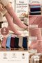 Women's 5 Pairs Knitted Patterned Autumn and Winter Socks Set (Extra Soft) - 3