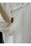 Babyaden Quilted Textured Double-Breasted Baby Romper with Rabbit Label - 2