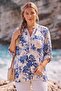 Italian Pastel Pink Judge Collar Long Sleeve Patterned Sequin Pocket Casual Viscose Woven Blouse 75 60 - 6