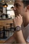 Burgundy Men's Wristwatch |   45mm Stainless Steel Case, Silicone Cord - 5