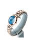 Men's Rose Gold Stainless Steel Watch, Blue Dial, Y121 Movement, Butterfly Clasp, 3ATM - 2