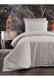 Plaid Patterned Single Premium Duvet Cover Set with Elastic Sheets