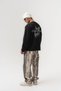 Phoenix Embroidery Detailed Crew Neck Oversize Men's Sweatshirt - 2